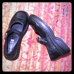 Skechers leather maryjane goth shoes